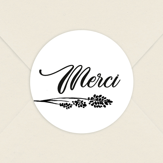  Sticker Mariage Merci Blé 