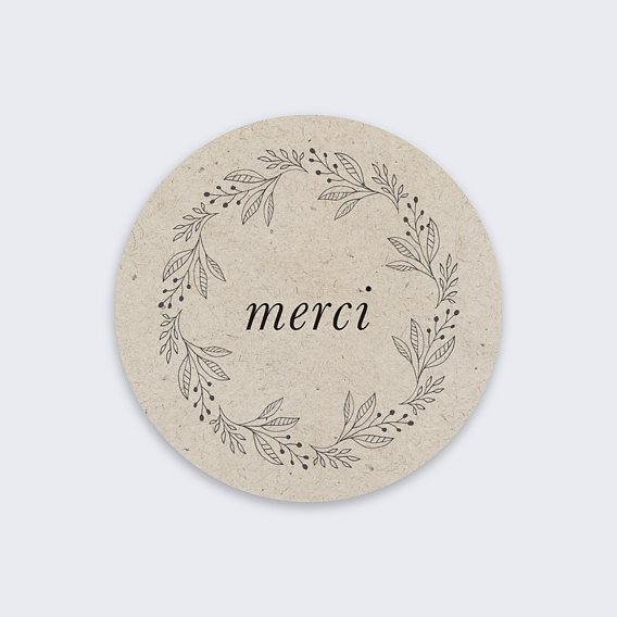  Sticker Mariage Merci petites fleurs