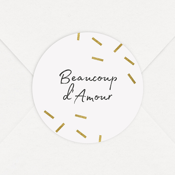  Sticker mariage Paillettes Chic