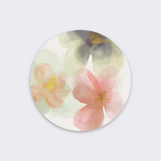  Sticker mariage Profusion aquarelle