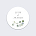 Sticker Mariage Couronne Eucalyptus