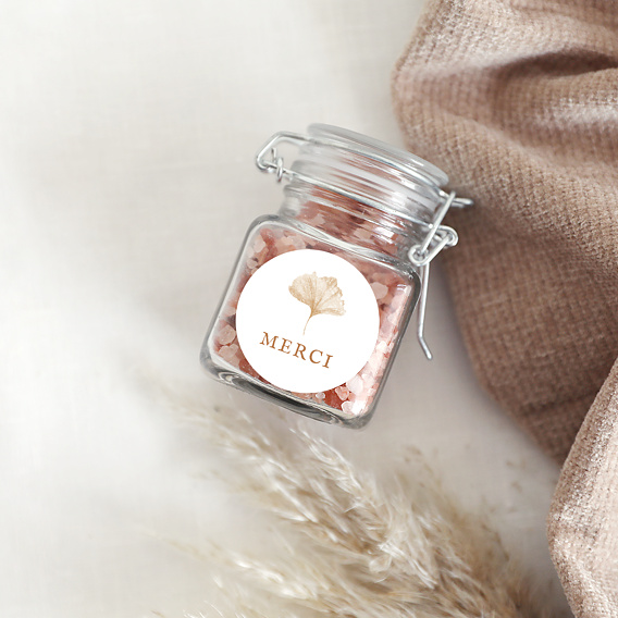  Stickers mariage Ginkgo délicats Après 4