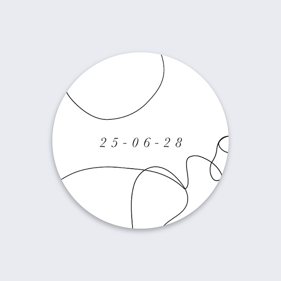 Stickers mariage Affection Recto