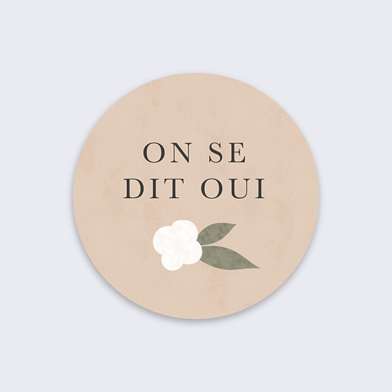Stickers mariage Céramique Recto
