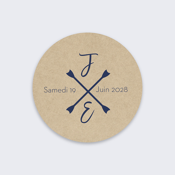 Stickers mariage Notre Histoire Recto