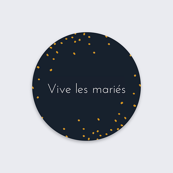  Stickers mariage Poussière d'Étoiles Recto