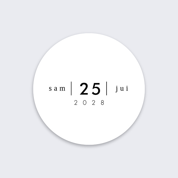  Stickers mariage Solstice Recto