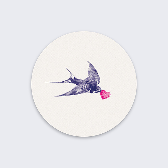 Sticker Mariage Hirondelle d'Amour