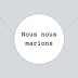 Sticker Mariage Polaroïd