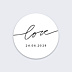 Sticker Mariage Lettres Chic