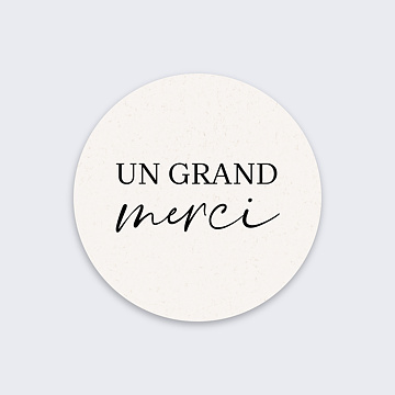Sticker Mariage Un Grand Merci