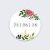 Stickers mariage Wild Flowers Recto