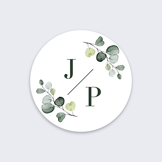 Sticker Mariage Eucalyptus
