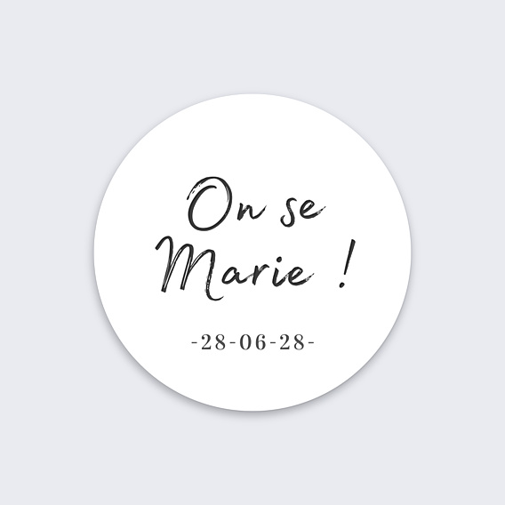 Sticker Mariage Charme Classique