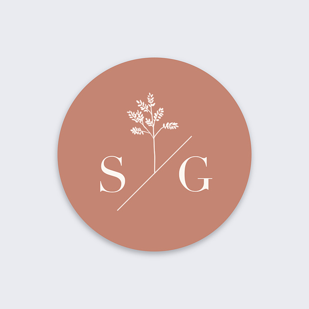Sticker Mariage Botanica Recto