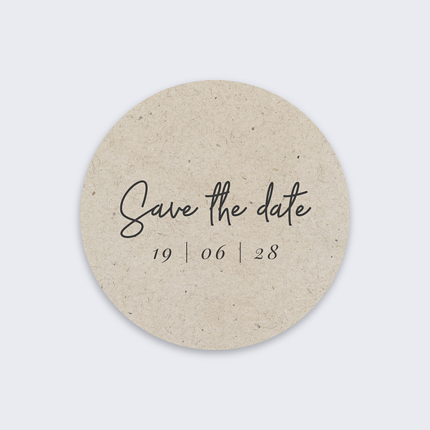 Sticker Mariage Esprit Chiné Recto