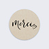  Stickers mariage Merci Coeur Kraft