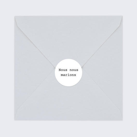 Sticker Mariage Polaroïd