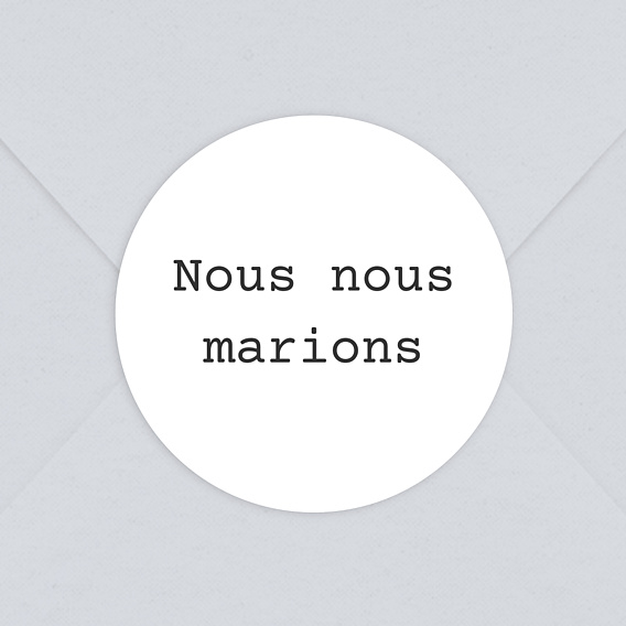 Sticker Mariage Polaroïd