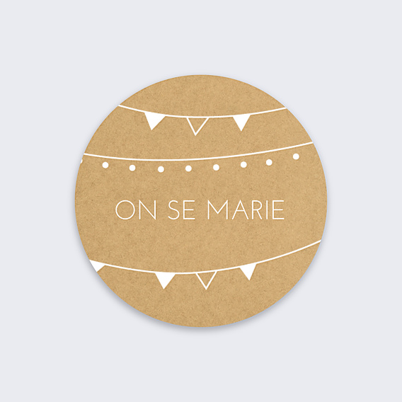 Sticker Mariage Bucolique