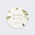 Sticker Mariage Feuilles de Jade