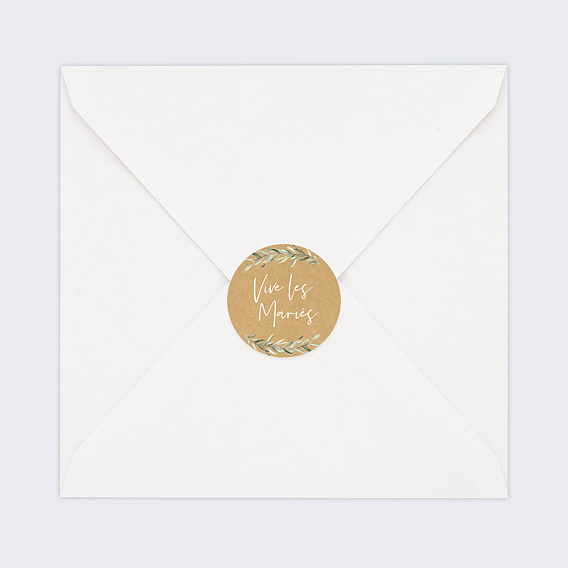  Stickers mariage Lauriers Après 3