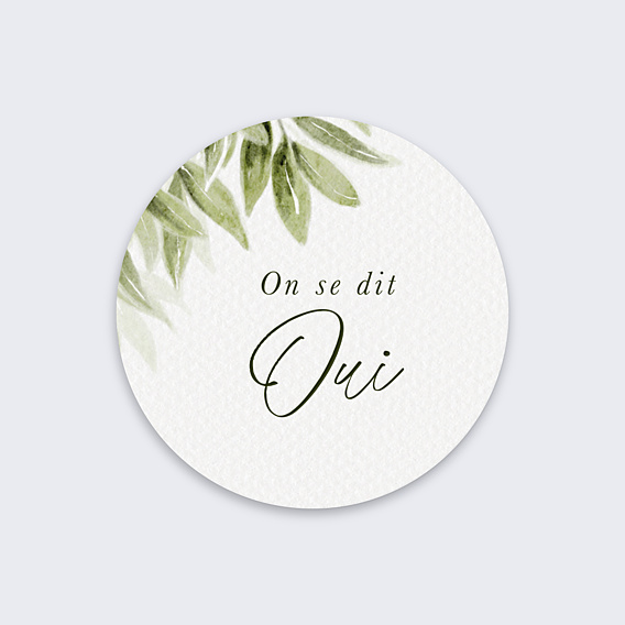 Sticker Mariage Lauriers Suspendus