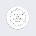 Sticker Mariage Couronne délicate