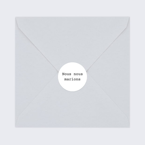 Sticker Mariage Polaroïd