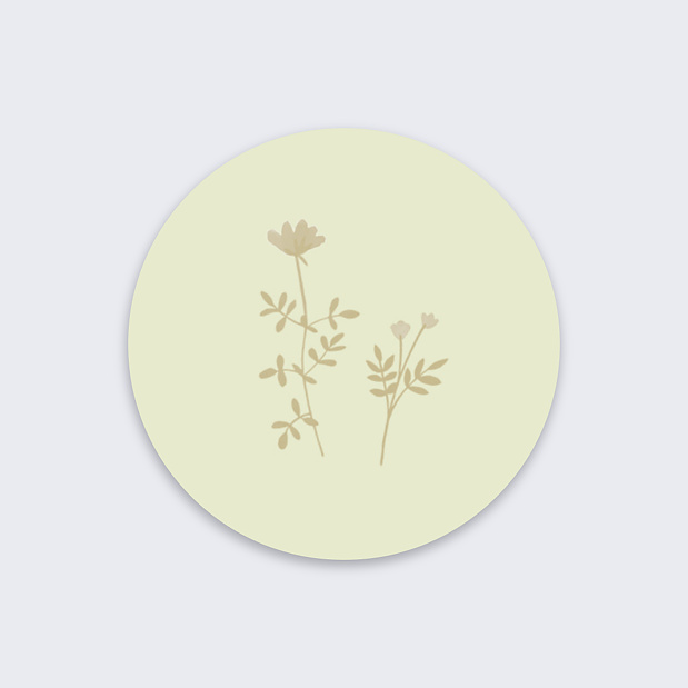 Sticker Mariage Amande Douce Recto