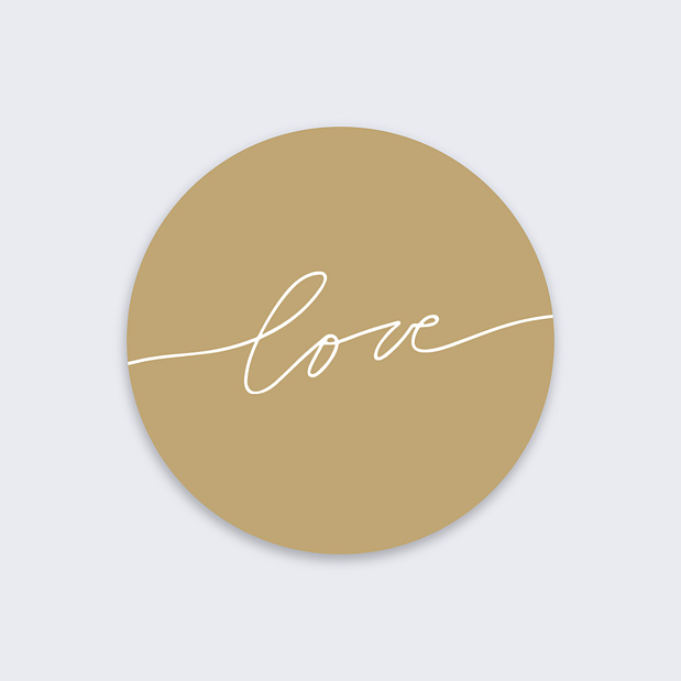 Sticker Mariage Love Recto
