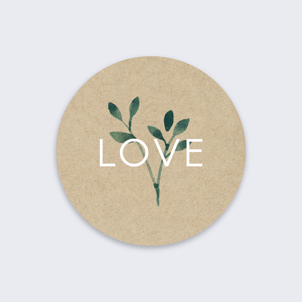 Sticker Mariage Ombrage Recto