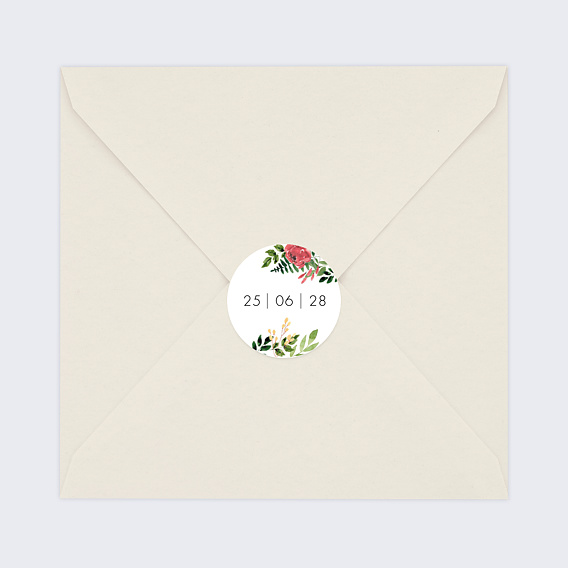 Stickers mariage Wild Flowers Après 3