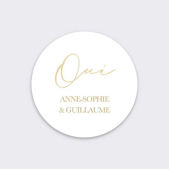 Sticker Mariage Joli Oui