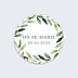 Sticker Mariage Végétal Classique