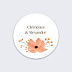 Sticker Mariage Flower of fall