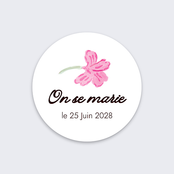 Sticker Mariage Jardin botanique