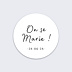  Sticker mariage Charme Classique Recto