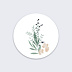  Sticker mariage Couronne de Laurier Recto