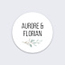  Sticker mariage Couronne d’Oliviers