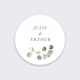  Sticker mariage Couronne Eucalyptus