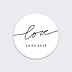  Sticker mariage Lettres Chic Recto