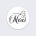  Sticker mariage Merci Coquelicot Recto
