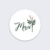  Sticker mariage Merci Fleurie Recto