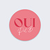  Sticker mariage Oui Coloré