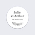  Sticker mariage Petite palme Recto