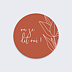  Sticker mariage Terracotta Flowers