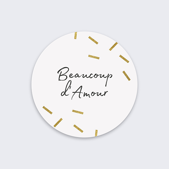 Sticker Mariage Paillettes Chic