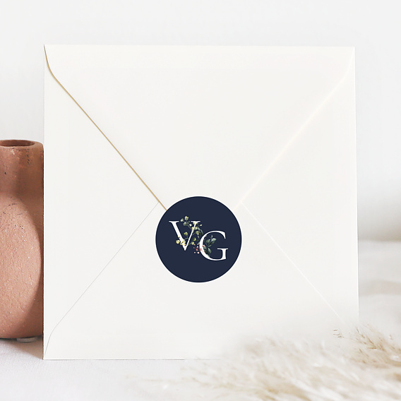 Stickers mariage Lettrines Botaniques Après 4