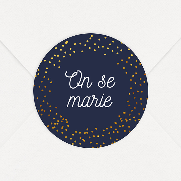 Sticker Mariage Bulles